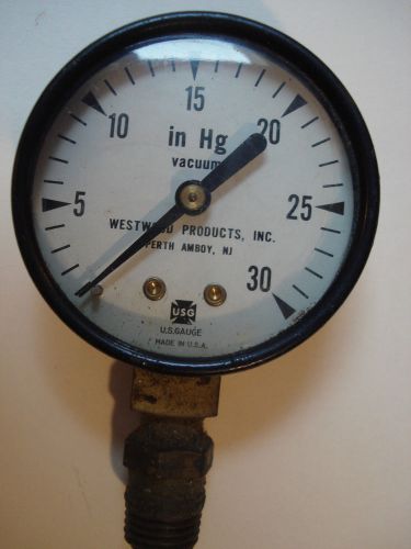 2&#034; vacuum gauge 0-30 hg    u.s. gauge / westwood products inc. for sale