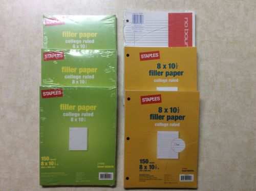Staples Loose leaf paper brand new 900 sheets! College ruled!