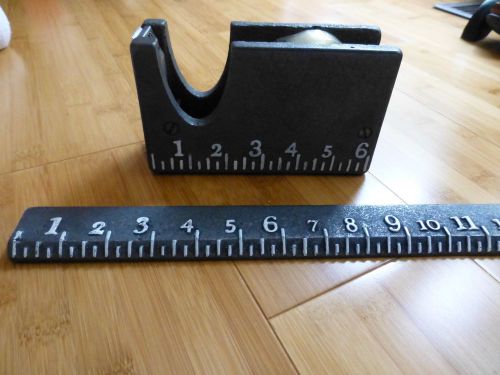 Homart tape dispenser ruler collectors set cast iron 1916 industrial weight for sale