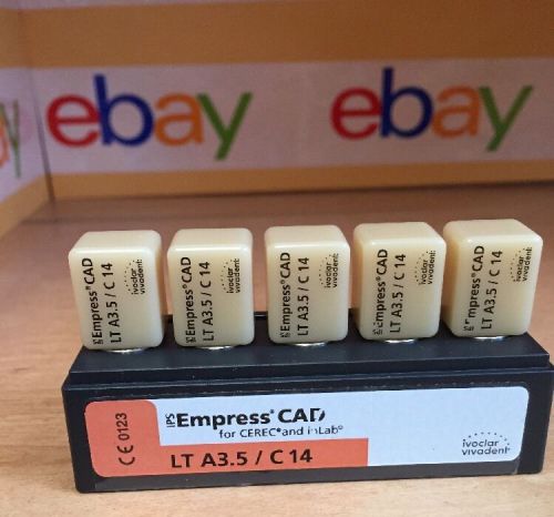 Ips empress for cerec-5 blocks total-2 notch-shade lt a3.5 c14 for sale