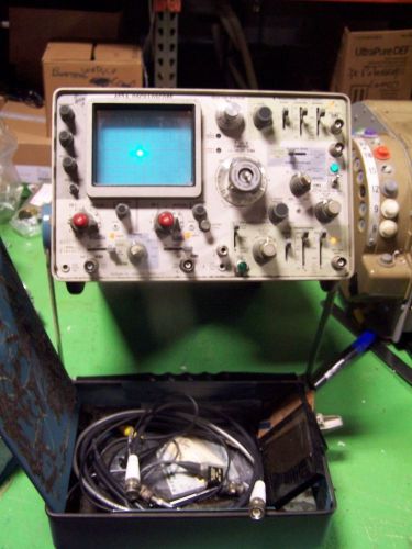 Tektronix 543A Oscilloscope with Lid &amp; Cables