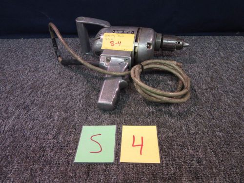 STANLEY 1/2&#034; DRILL CORDED 127-A 400 RPM 4.7 AMPS 115V #33 CHUCK SCREW TOOL USED