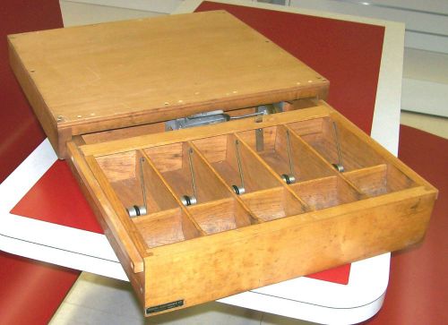 Vintage Hardwood Indiana Cash Drawer Working Bell Register Shelbyville S# 384945