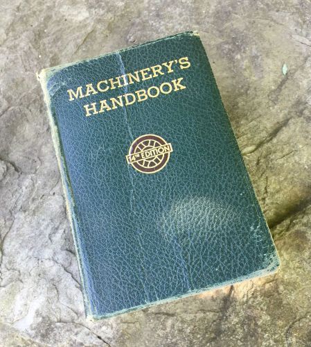 Vintage Machinery&#039;s Handbook 14th edition with Thumb Index 1951