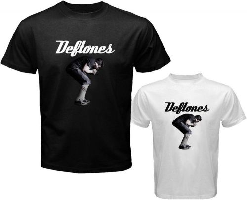 DEFTONES Rock Band Front Man Adrenaline Men&#039;s White Black T-Shirt Size S to 3XL