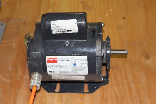 WORKING DAYTON MOTOR 6K438BA 1/4HP 1725/1425RPM 110/220V 1PH