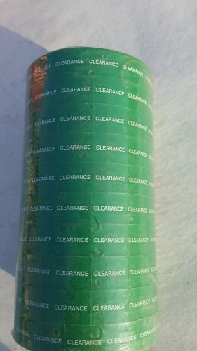 Green clearance LABELS MONARCH 1115 (10 rolls)