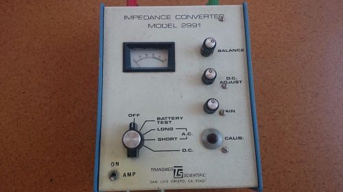 Vintage Transmed Scientific Impedance Converter 2991