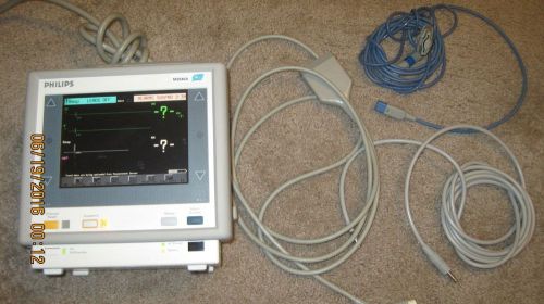 Philips M3 M3046A Patient Monitor with SPO2,  ECG and BP Cable