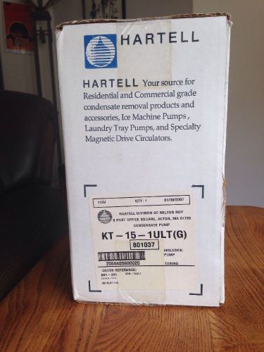 Hartell  KT-15-1ULT Automatic Condensate Pump 15&#039; Lift 115V