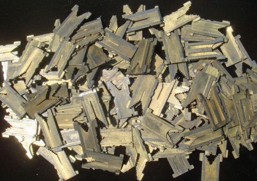 Brass Linotype Matrices 11Pt 831 Letterpress 4 Pounds
