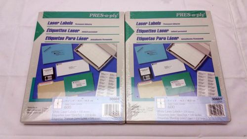 1200 Laser Adhesive Labels 3 1/3&#034; X 4&#034;  200 Sheets Same as Avery 5164 NEW SEALED