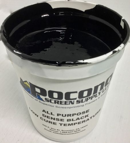 All Purpose Dense Black Low Cure Temperature Ink (Gallon)