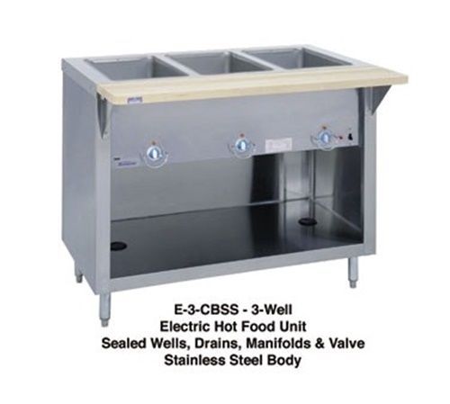 Duke e-6-cbss thurmaduke™ steam table unit electric 88&#034;w x 25.5&#034;d x 36&#034;h (6)... for sale