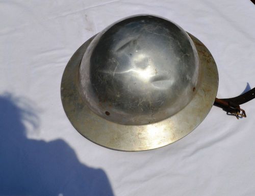 ANTIQUE VINTAGE WW1 HELMET LINER OR HARD HAT ALUMINUM