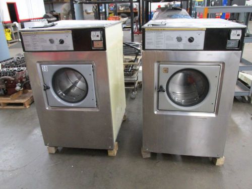 2- 50 lb. w185 wascomat giant load washers 1 phase electric keltner coin drops for sale