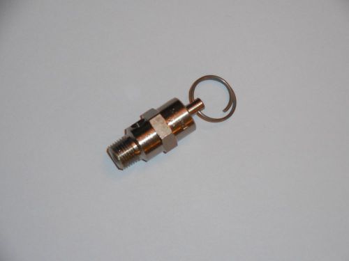 NEW 55 PSI. NICKEL-PLATED BRASS POP-SAFETY VALVE 1/8 NPT MALE , FREE SHIPPING!!!