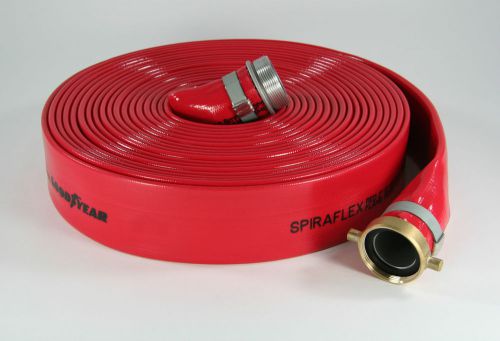 3&#034; x 50 ft spiraflex red pvc water discharge hose for sale