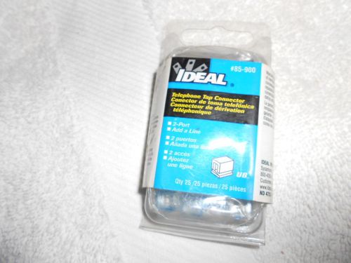 25 pcs Ideal UB-I IDC Connector #85-900 Tap Splice 2 port Telephone Connector