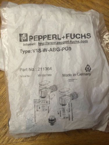 4 Pepperl Fuchs v1s-w-abg-pg9 CABLE CONNECTOR M12 Male 211364 Allen Bradley