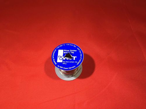 Wbt -0820  0.8mm 4%ag silver solder 10&#039; for sale