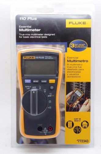 Fluke 110 Plus CAT III 600V True RMS Essential Multimeter #772343 FAST SHIPPING!