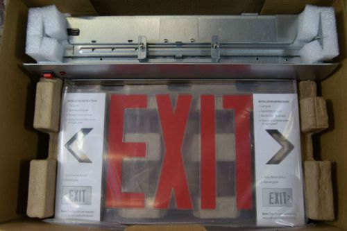 Lithonia Red Letter Emergency Exit Sign EDGR-1-R-EL-M4 Single Faced NOS