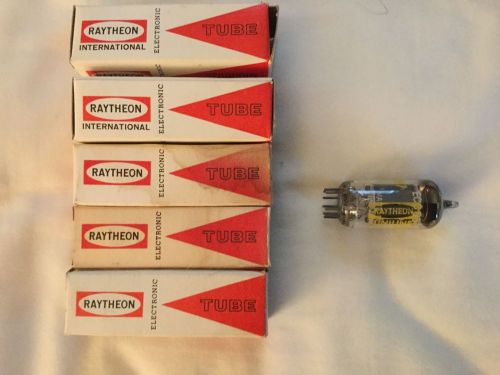 Lot of 5: Raytheon &amp; GE 12AX7 ECC83 Vacuum Tubes Audio Amplifier New Old Stock