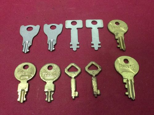 Presto Luggage Pre-cut Keys, 125, 480 &amp; 1052, Set of 10 - Locksmith