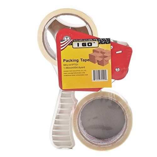 I go i go a1pt01 heavy duty shipping packaging tape with heavy duty dispenser, for sale