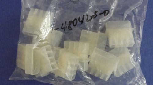 1-480426-0 - QTY 20 - AMP NEW   CONN RECEPT/CAP 4 POS MATE-N-LOK