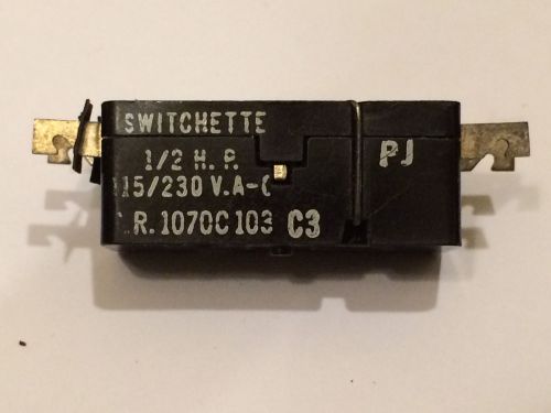 NEW GENERAL ELECTRIC GE CR1070C103C3 SWITCHETTE 120/240V-AC 1/2HP SWITCH