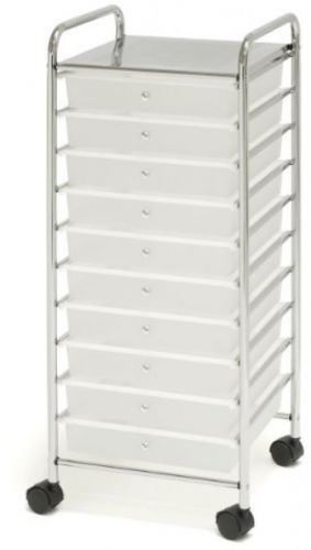 10 drawer organizer storage cabinet cart 15.5-inch by 15.4-inch by 38.2-inch for sale