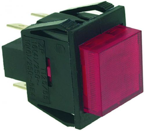 CIMBALI BIPOLAR SWITCH RED 16A 120V-250V