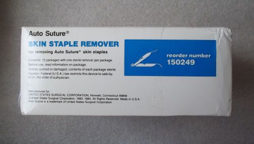 NOS ~ 12 Auto Suture Skin Staple Removers 150249 (Exp 9-98) ~ FREE SHIPPING