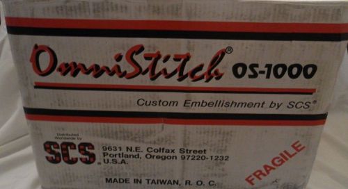 Rare Omnistitch Omni Stitch OS-1000 Industrial Embellishing Free Motion Machine