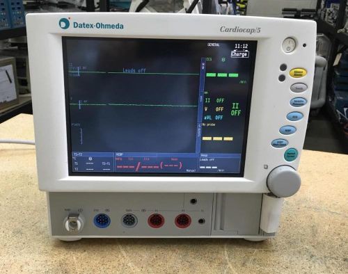 Ge datex ohmeda cardiocap5 monitor with ibp + accessories for sale