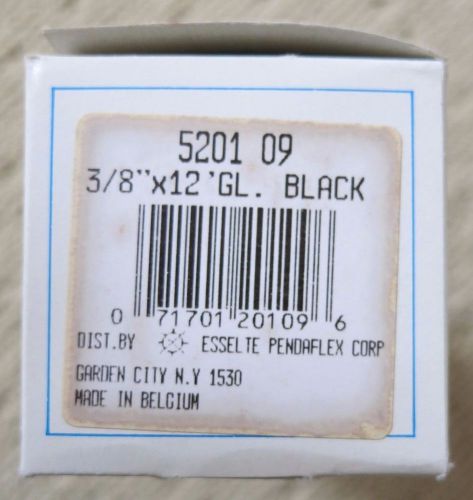 ESSELTE DYMO 3/8&#034; x 12&#039; GLOSSY BLACK (520109) Box of 9 Rolls