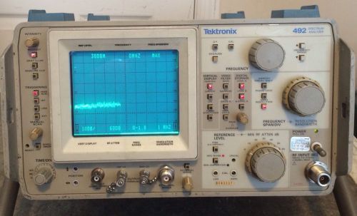 Tektronix 492 Spectrum Analyzer 50 kHz to 21 GHz opts 1 2 3