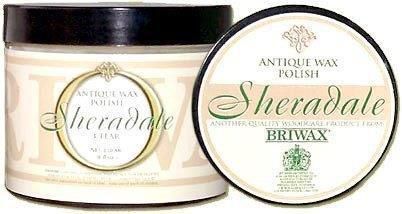Briwax sheradale clear wax polish for antiques &amp; fine furniture - 8 oz. for sale