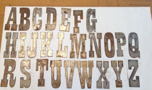 6&#034; Metal alphabet stencils heavy duty!