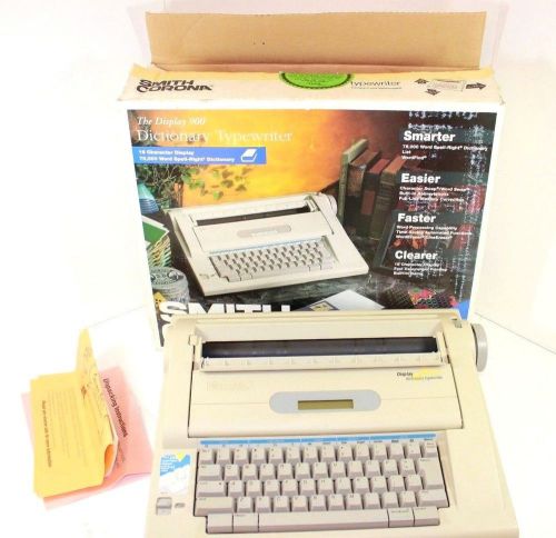Smith Corona The Display 900 Dictionary Typewriter with Correction Tape