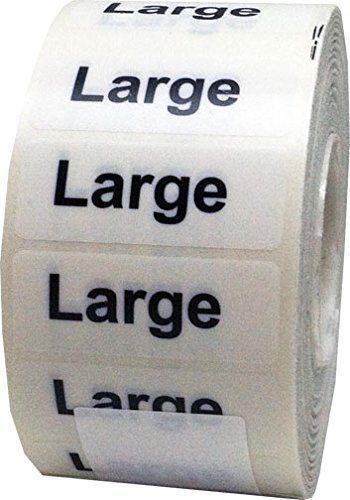 1.25 x 5&#034; Apparel Large Wrap Around Size Strip Labels for Folded Retail Clothing