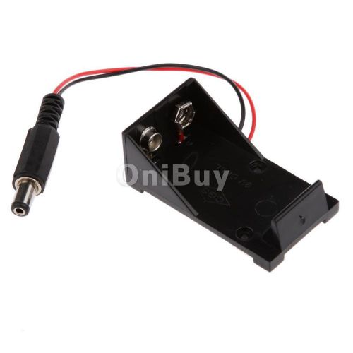 9v battery holder battery box battery case w/ dc plug for arduino raspberry for sale