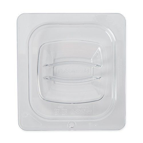 Rubbermaid Commercial Products FG108P23CLR 1/6 Size Cold Food Pan Cover with Peg
