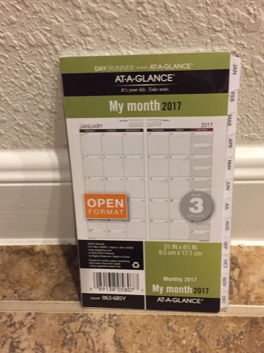 At-A-Glance Planner Refill 2017 Size 3 Jan Dec Monthly Traditional White Wide