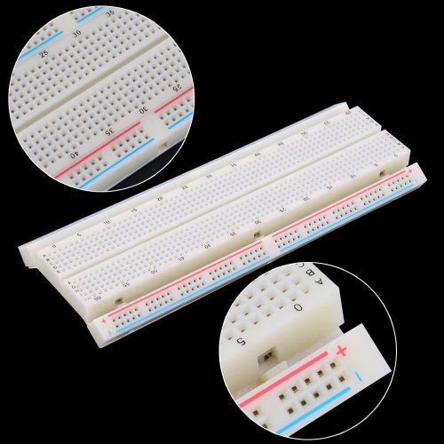 MB-102 Breadboard Protoboard 830 Tie Points 2 buses Test Circuit Power Module ZD