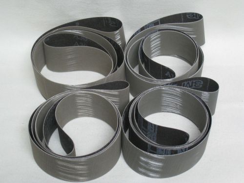 Lot of 4 - 3&#034;x 112&#034; 3M Trizact Belts  237AA  A30 - 600 GRIT Super Fine Abrasive