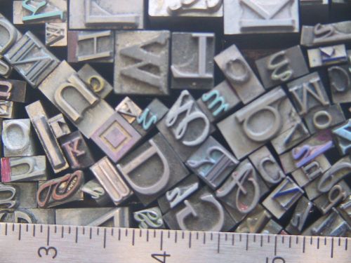 Box of Mixed Metal Type #4 - Printers Type - Letterpress Type