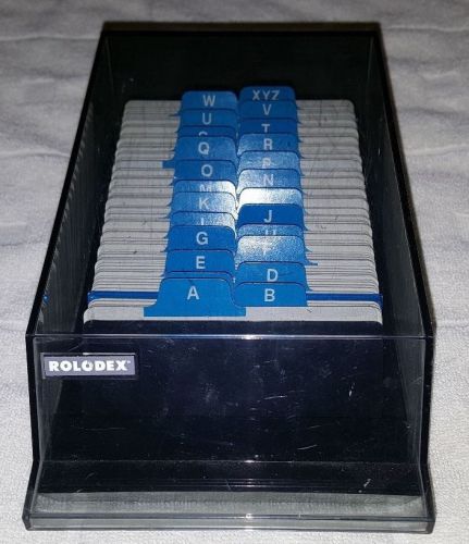 Rolodex Model VIP24C Address Telephone Card File Business Unused Cards Vintage